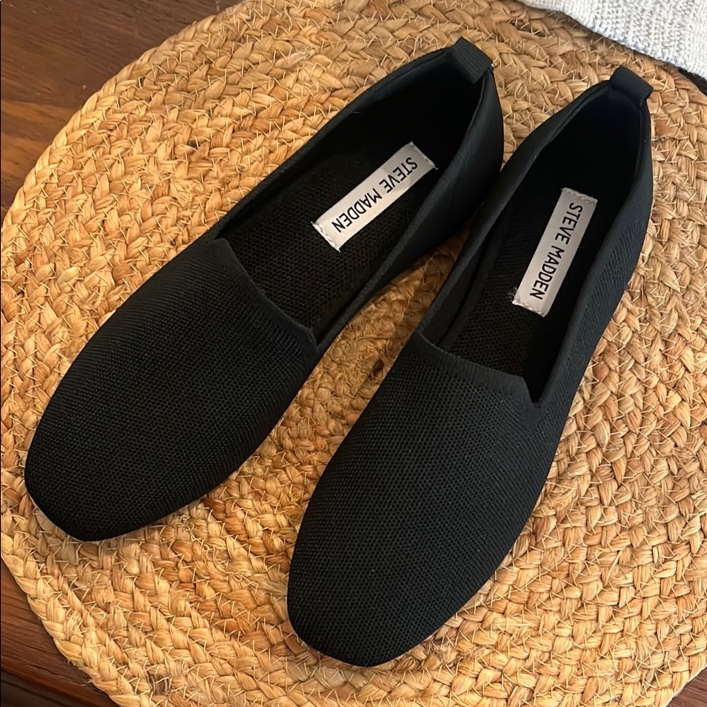 Steve Madden Men's Black Slip-On Shoes